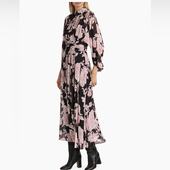 DEREK LAM 10 CROSBY Jolie Floral Dress - NWT - Sz 0 - MSRP $650 - Picture 3 of 4